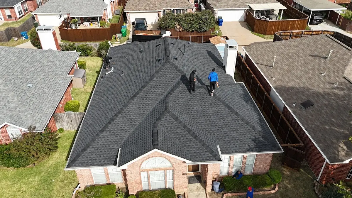 Commercial Roofing work in progress on a Tracy property